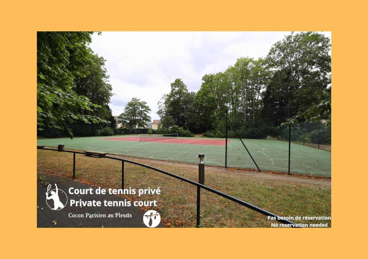 Cocon Parisien Au Plessis - Court De Tennis Prive Daire Le Plessis-Bouchard Dış mekan fotoğraf